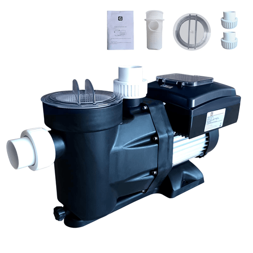 swimming pool pump 1 5 110v 1100w 3000 9000 gph variable speed for above in ground pool powerful copper motor self priming pool pump with control screen silent operation