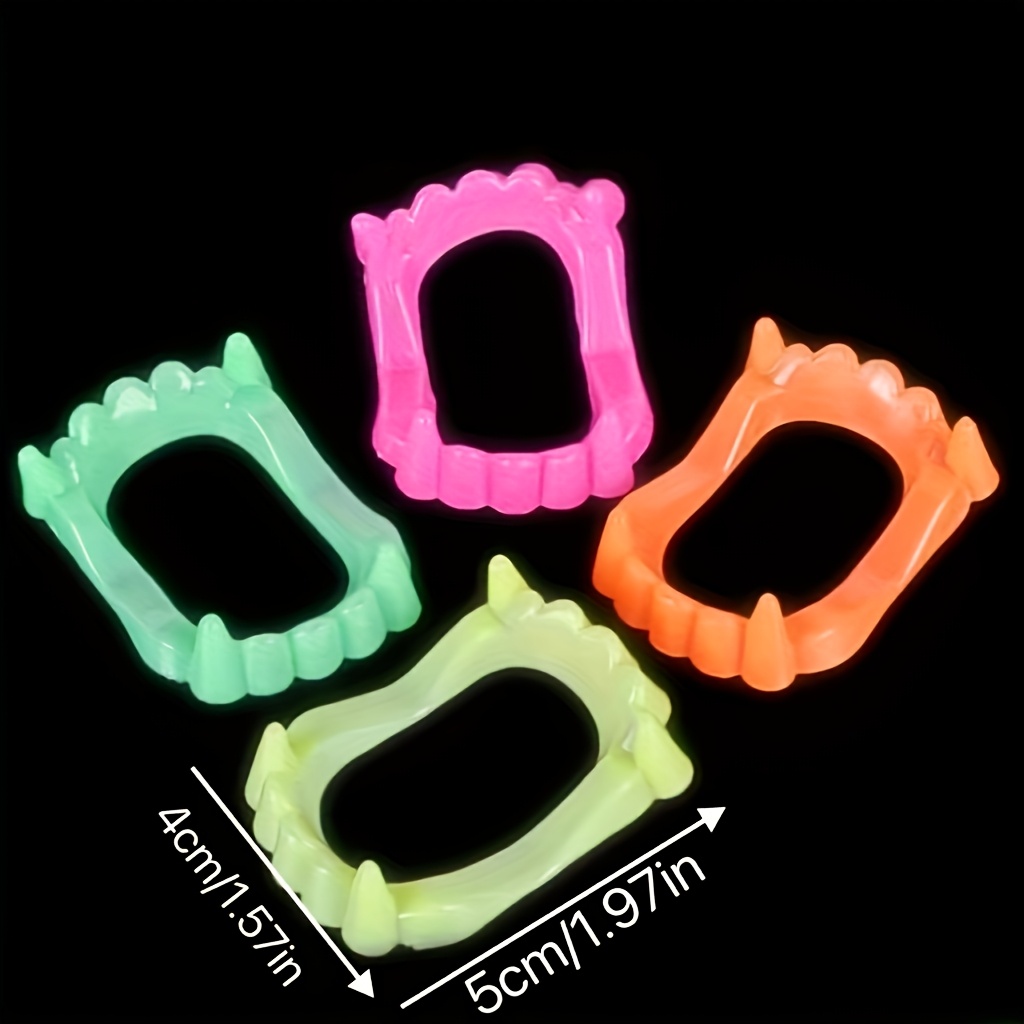 25/36pcs Neon Halloween Vampire Fangs - Funny Prank Props