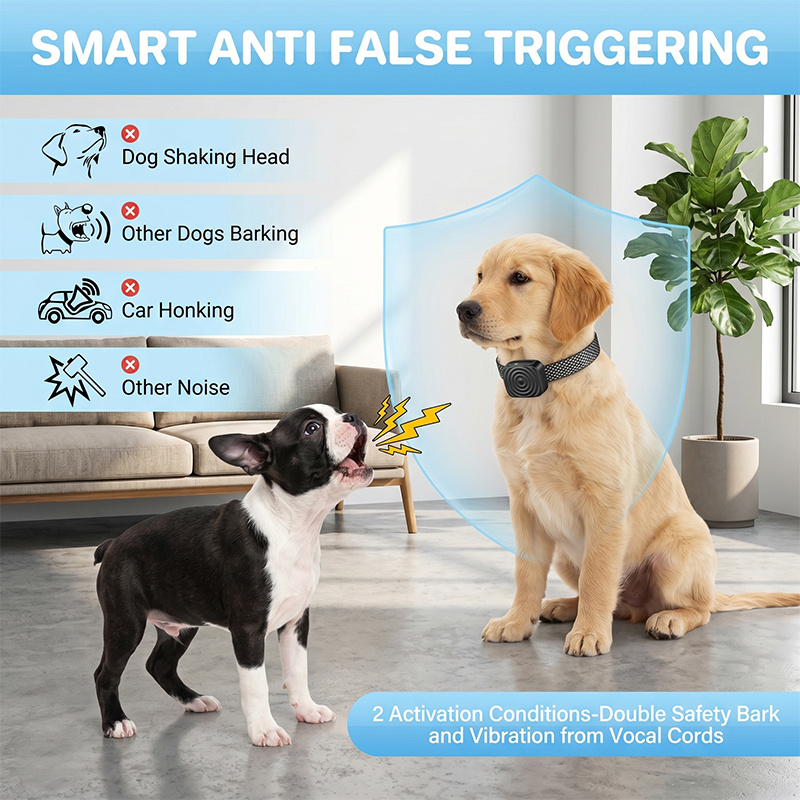 Vibrating Dog Bark Control Device with USB Rechargeable Battery