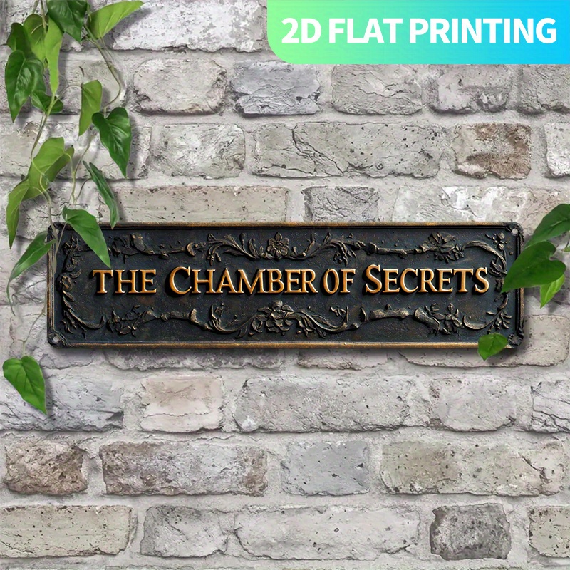 TEMU 2d Flat, {retro Long Aluminum Hanging Plaque}2d Flat, Single Piece Metal Sign Featuring A Retro Design Of " Of " Made From Aluminum, Measuring