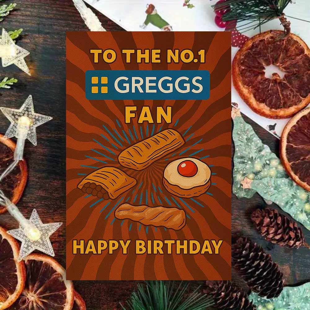 TEMU 1pc Birthday Greeting Card For ' Fan, With Envelope, Fun Baking Pastry Theme Design, Special For Celebrating Enthusiasts' Birthdays, Unique