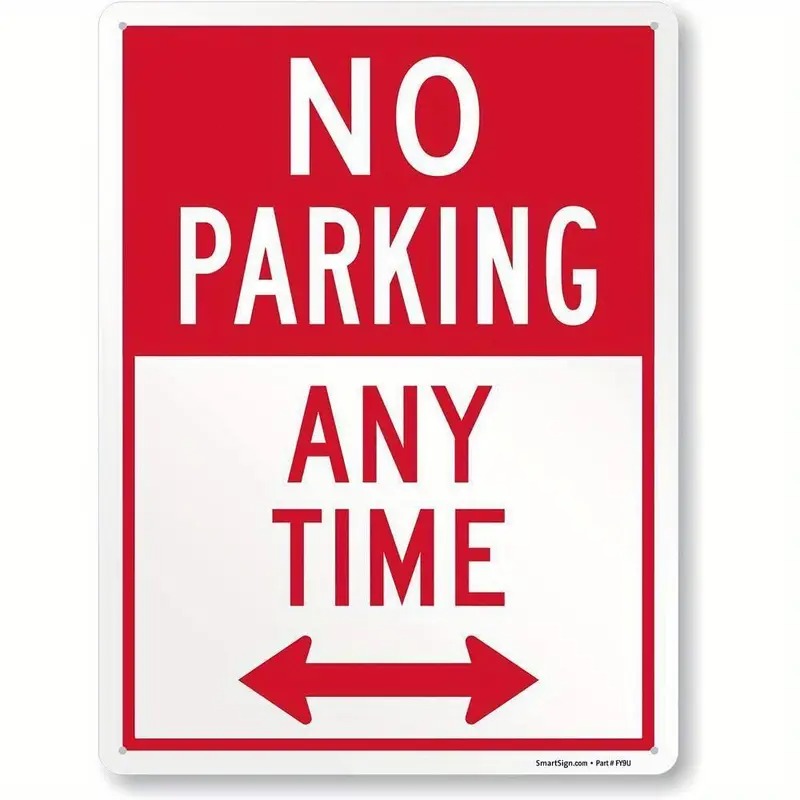 no parking sign sold on Temu United States