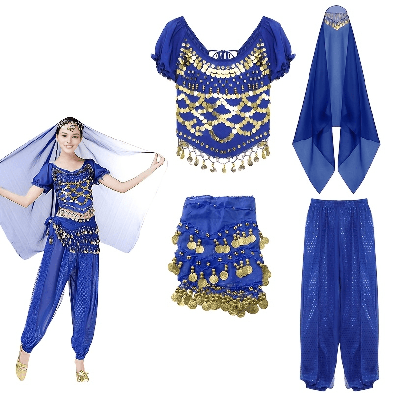 new belly dance indian costume set four - Temu Germany