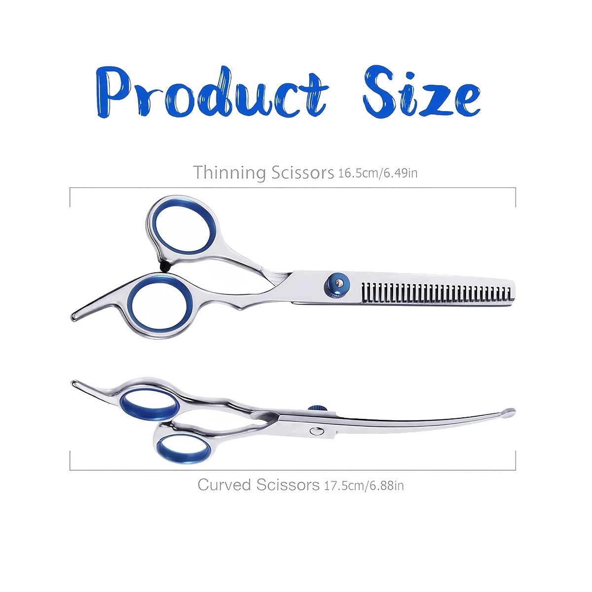 2pcs set professional pet grooming scissors curved round tip scissors pet thinning shear stainless     hair trimming shears halloween holiday present for pet groomer Product details 0