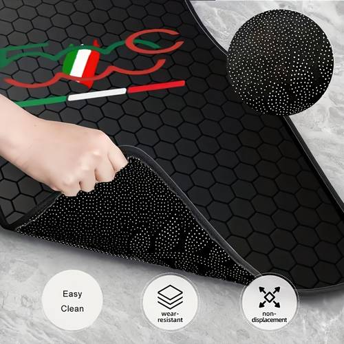 4pcs car floor mats for fiat easy to clean interior accessory suitable for front and rear seats ideal for sedans trucks and suvs perfect gift for men and women vehicle accessory non slip surface high quality material