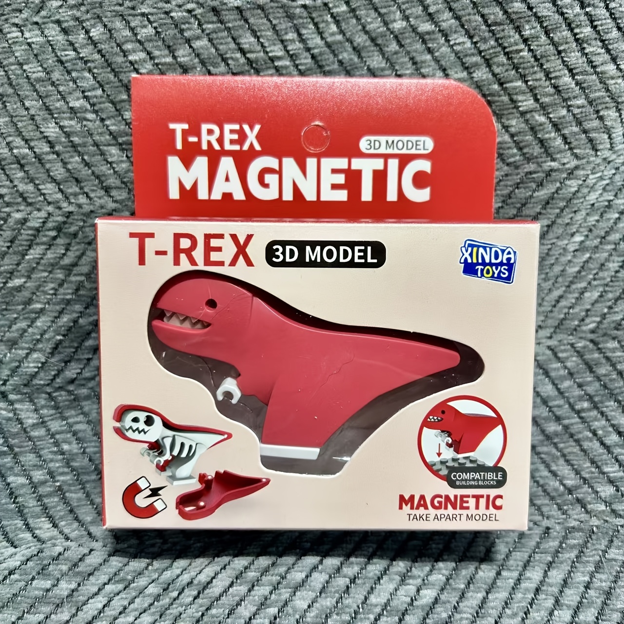 Magnetic Dinosaur Toy Set for Assembly