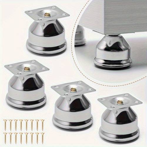 8pcs of polished metal furniture legs modern and durable replacement parts suitable for sofas cabinets and diy projects with screws and washers sturdy metal structure suitable for home and handmade production contemporary design minimalist style