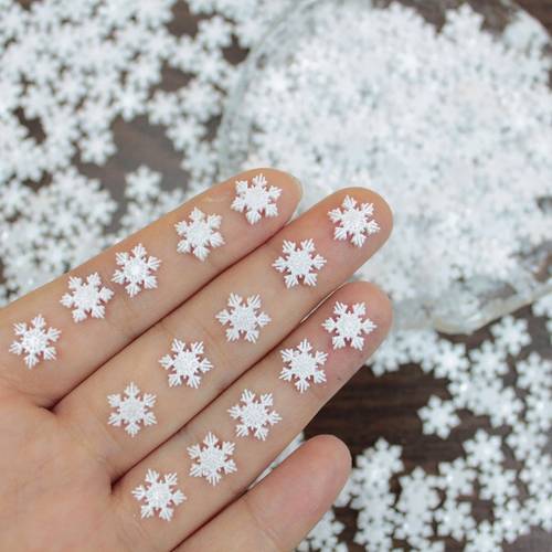 50pcs sparkling snowflake decorations glittering flat back resin snowflakes suitable for decorative crafts christmas tree winter decor versatile for diy resin gift