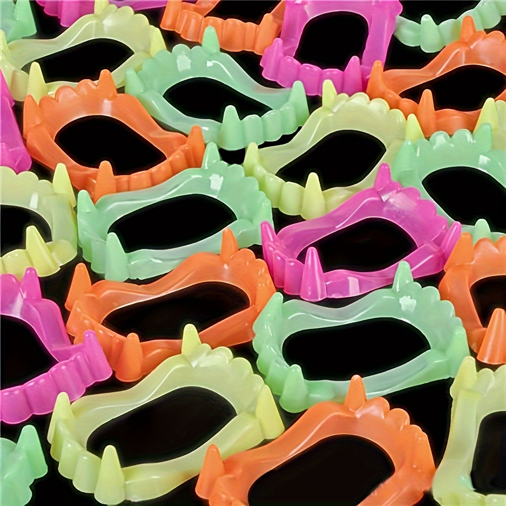 25/36pcs Neon Halloween Vampire Fangs - Funny Prank Props