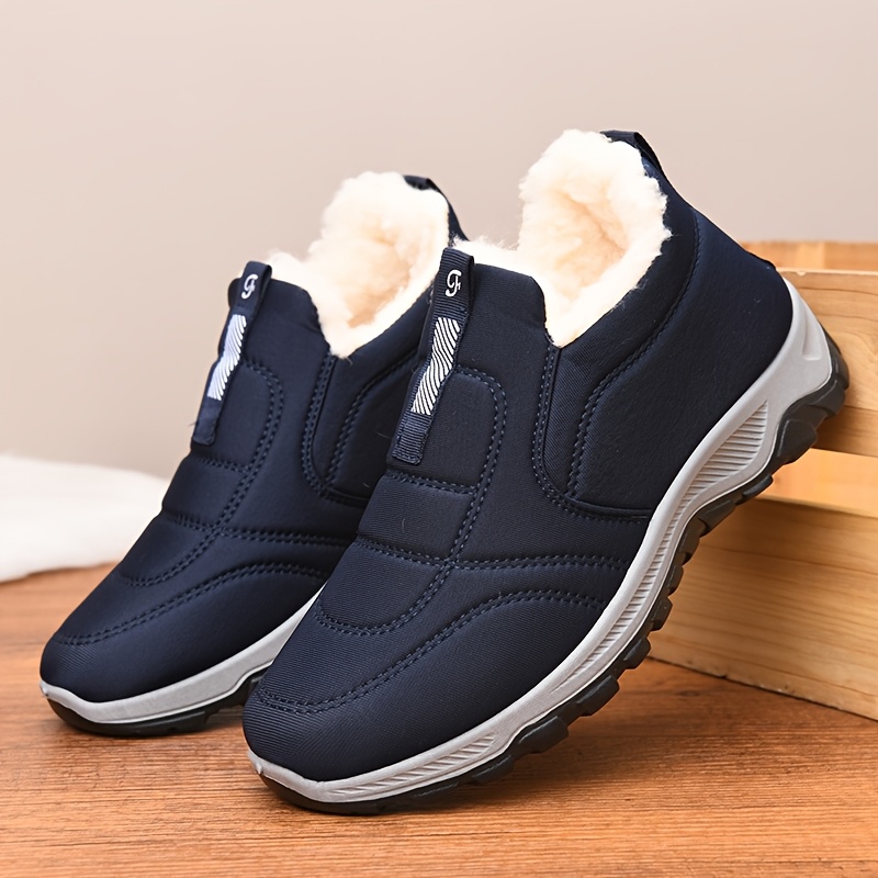 TEMU Winter Velvet Thickened Warm And Cold Resistant Shoes, Comfortable To , Soft Sole, Anti Slip And Wear-resistant Casual Shoes