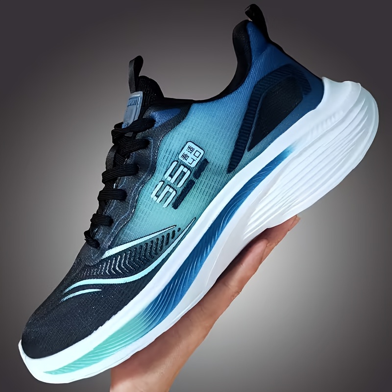 Zapatillas para Mujer, Zapatos para Correr, Zapatos Casuales, Ideales para Fitness, Caminatas Rápidas y Diversos Escenarios Deportivos, Calzado Femenino - moreno y Azul (Estilo Masculino), US 9