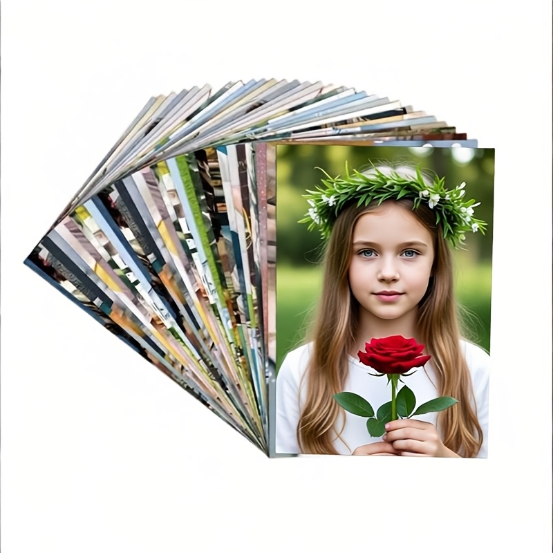 TEMU Álbum de fotos para imprimir de 16 fotos, álbum de fotos de regalo de graduación, soporte de exhibición para aniversario de pareja, pared de