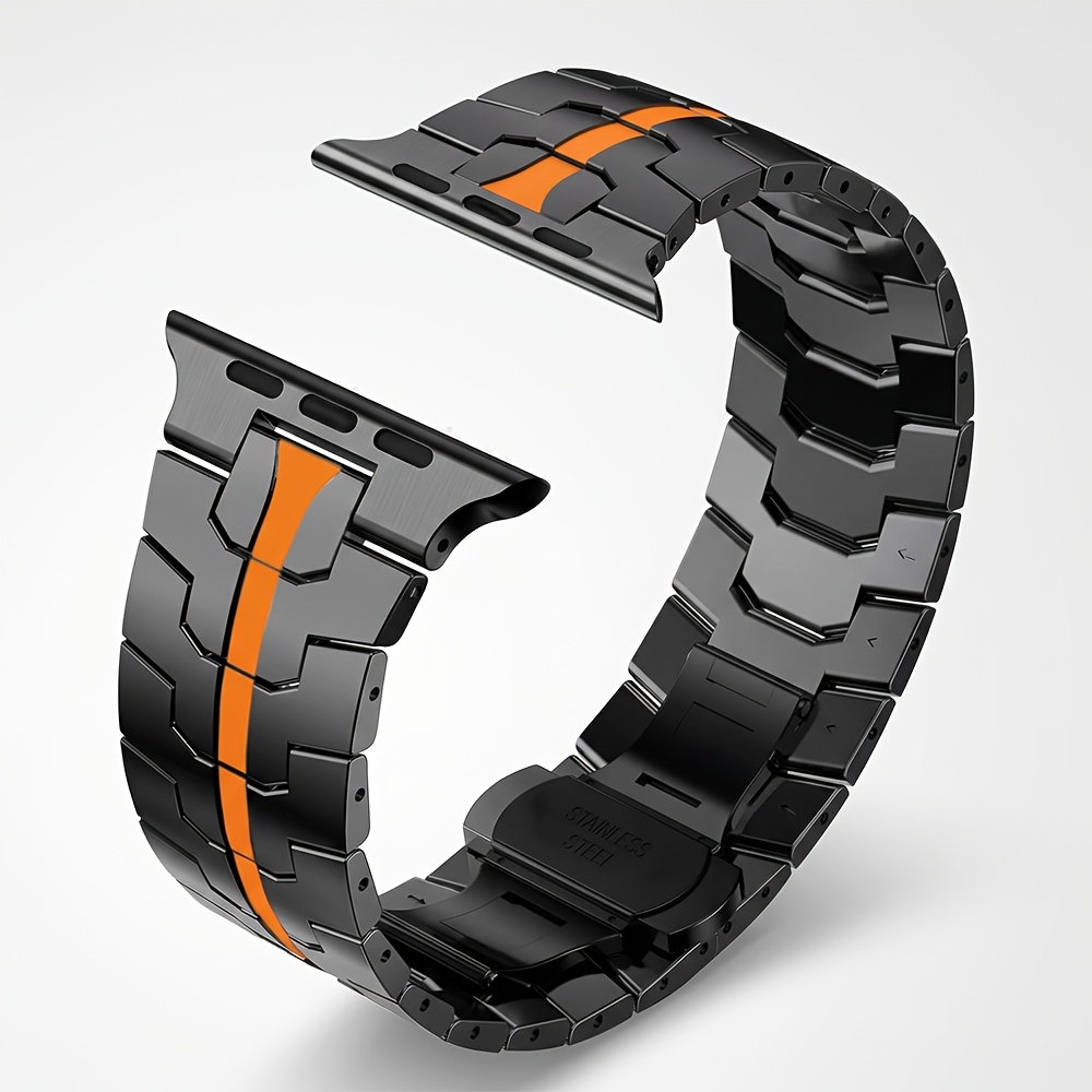 Image of Business Stainless Steel Strap For Watch 3 2 1 49mm 12 11 10 46mm Men Link Bracelet For Iwatch Series Se 6 5 4 Se Se3 45mm 44mm Band