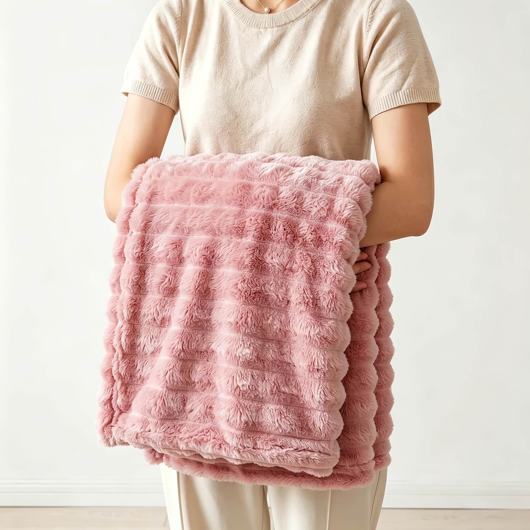 TEMU High-end Blanket, Soft And Warm, Suitable For Student Dormitories, Offices, , Cars, Sofas, And Travel. Multi-functional Blanket, Ideal For . A
