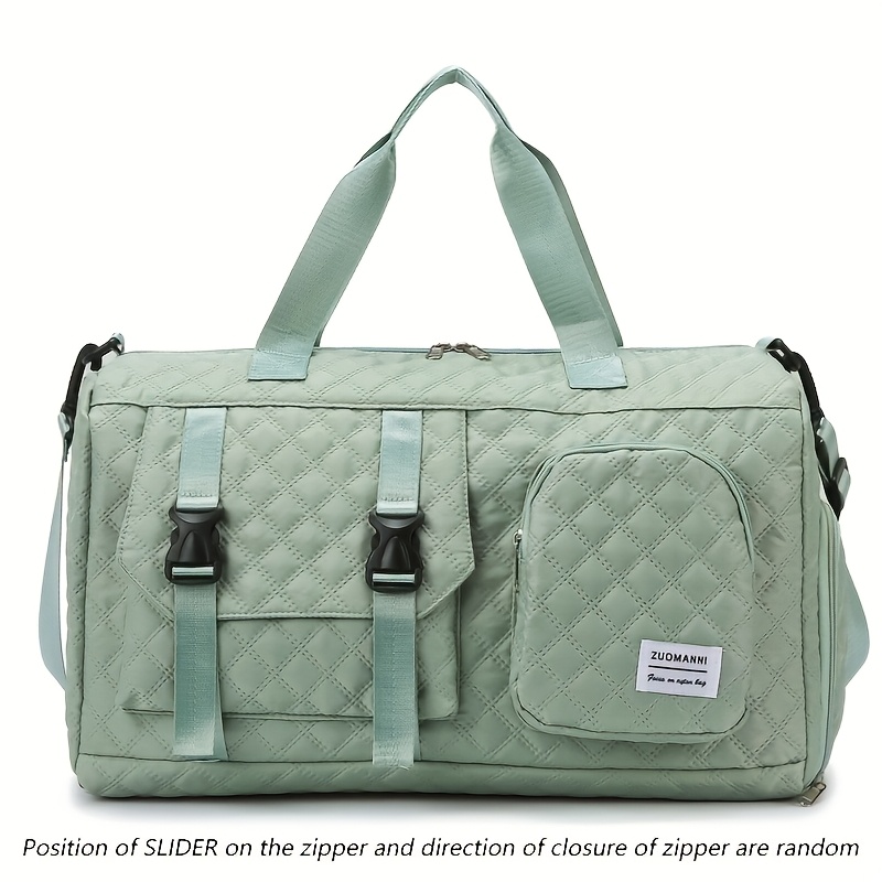 Large Capacity Argyle Travel Duffle Bag for Sports and Gym, Spacious and Portable, Multiple Colors Available
