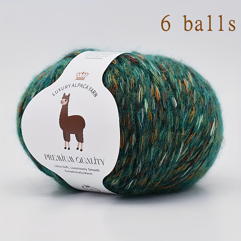 TEMU 6-ply 90% Alpaca Wool Yarn, Crocheting And Knitting Sweaters, Vests, Scarves, Hats, Gloves, Socks, Etc. Very Soft And Warm, Ideal For Autumn And