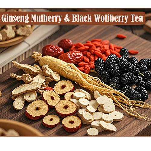 ginseng black tea100g 3 53oz 20 bags daily tea for men mixed herbal tea ideal for festive gifts