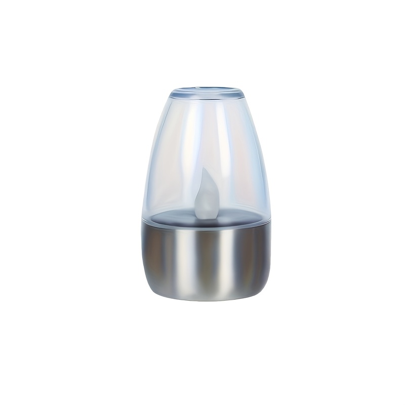 TEMU 1pc Lihangstar Flameless Flickering Candles With Dimmable & Realistic Flame Suitable For Outdoor/ Use, Portable Led For Parties, Weddings,