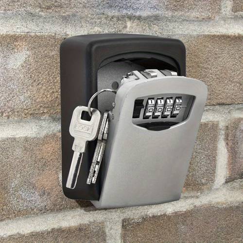 item picture meiglobal 1pc industrial and mounted key lock box can hold up to 8 keys weatherproof with sliding cover a password lock to lock your entire world built in metal plastic shell simple