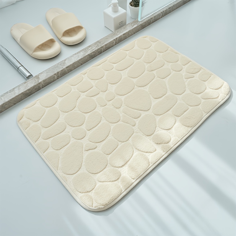 E-shop Badezimmer-Antirutschmatte aus Korallensamt mit PVC-Unterlage für Rutschfestigkeit und Wasseraufnahme, geeignet für Badezimmereingänge,