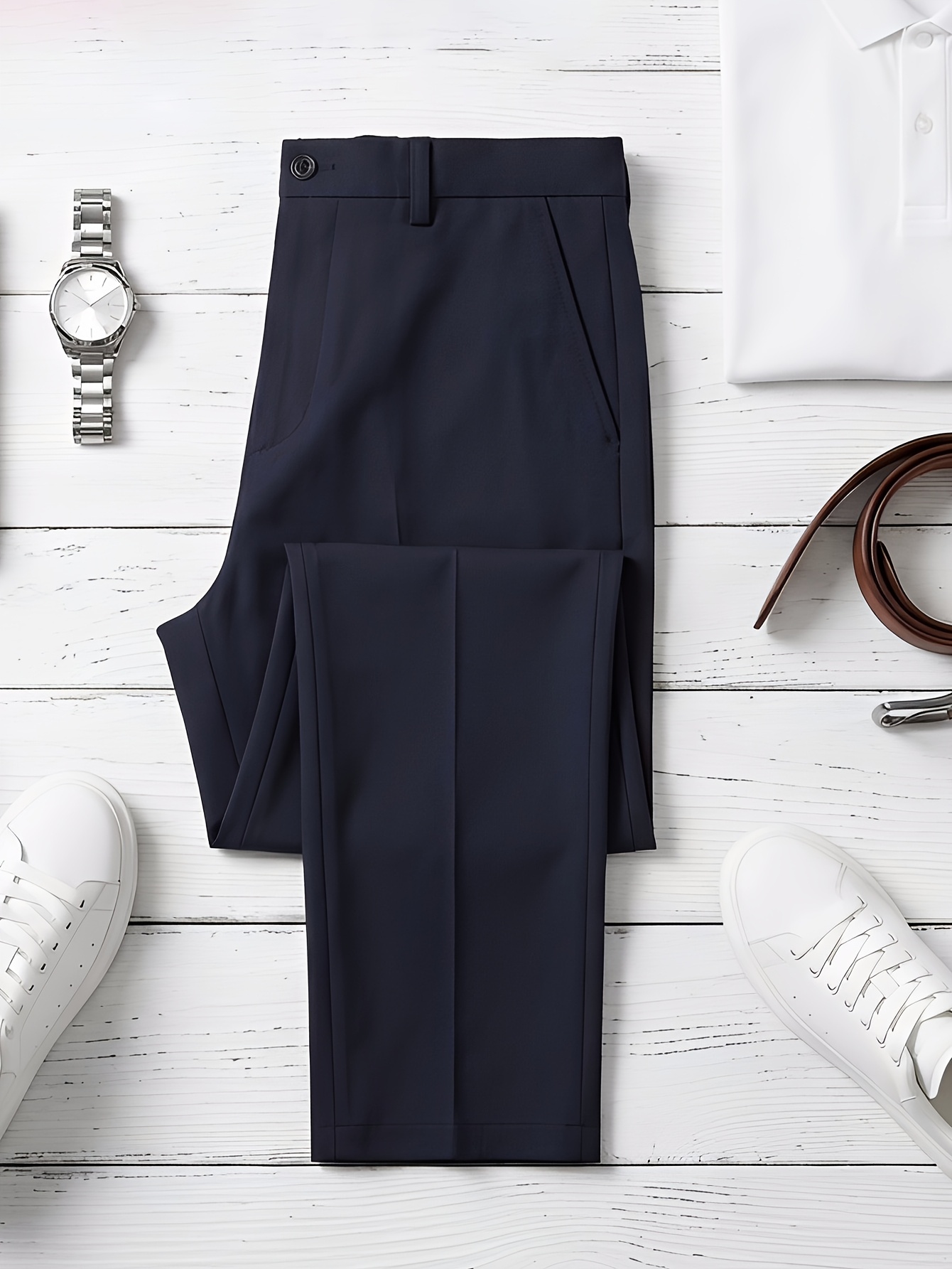 korean style mens trousers high quality mens trousers trendy mens office trousers standard   fit suit trousers