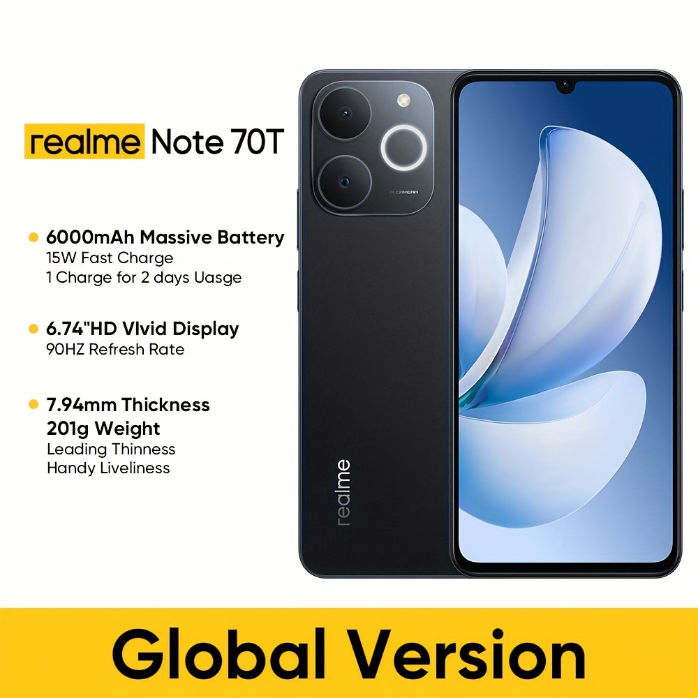 realme Note 70T 4GB/64GB 本体 note 70t 4gb+64gb 4gb+128g 4gb+256gb, 4g lte, version