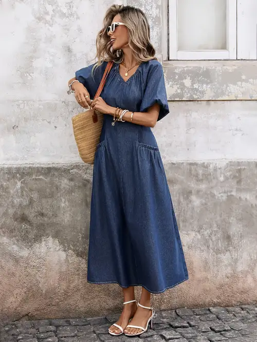 casual denim dresses for older ladies denim dresses for older ladies