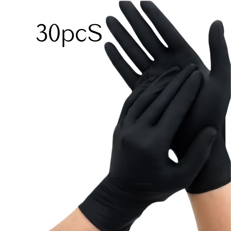 Image of Black Disposable Nitrile Gloves, Lightweight, Suitable For Home Cleaning, In 4 Sizes (s/m/l/xl), Multifunctional Cleaning Gloves, Fashionable Cleaning Gloves, For Kitchen Users, Suitable For .