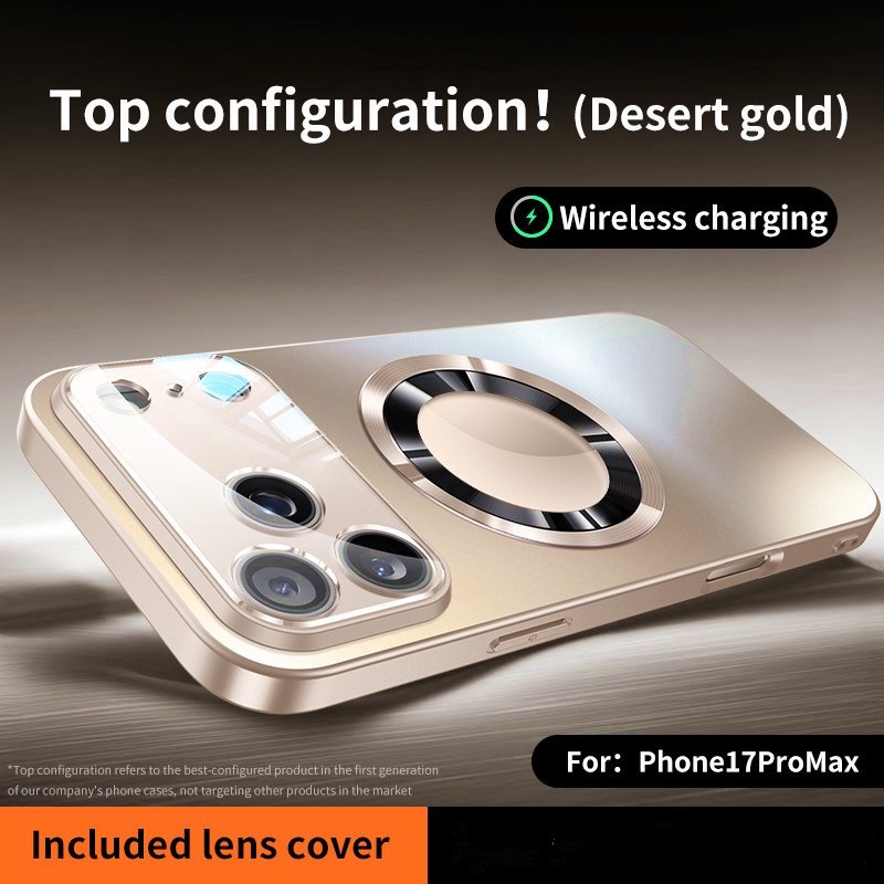TEMU Phone Case: New Titanium Metallic Color Luxury Matte Phone Case For Iphone18promax 18pro 17 16 15 14 13 12 11 Pro Max/plus 17air Magnetic