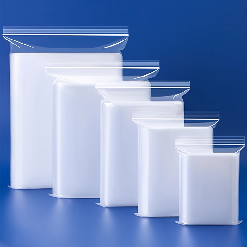 2 36 milsvalue pack 100pcs plastic zipper bags clear poly bag resealable bags suitable for travel storage packaging and