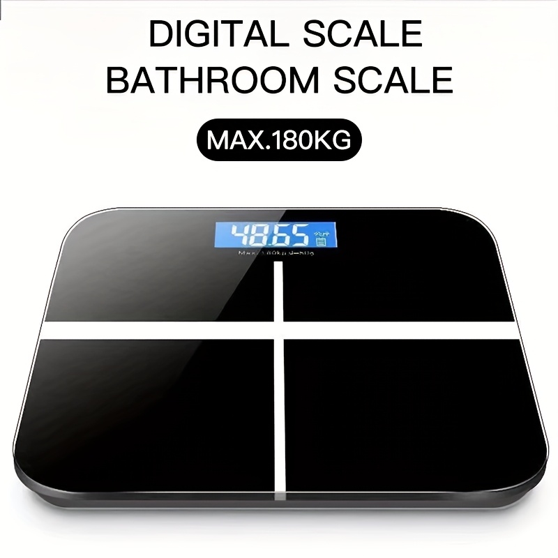 TEMU Electronic Intelligent Weight Scale, Digital Bathroom Scale With Led Display, Accurate And Of To 400 /180 Of Weight