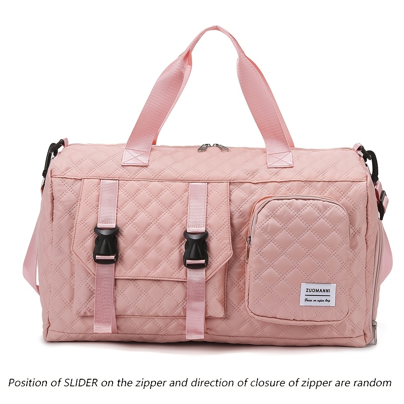 Large Capacity Argyle Travel Duffle Bag for Sports and Gym, Spacious and Portable, Multiple Colors Available