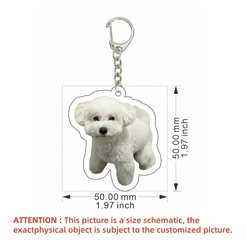 1.969in/5cm Customized Acrylic Keychain Easter Gift Anime Acrylic Keychain Peripheral School Bag Keychain Peripheral Miniature Items Couple Accessories