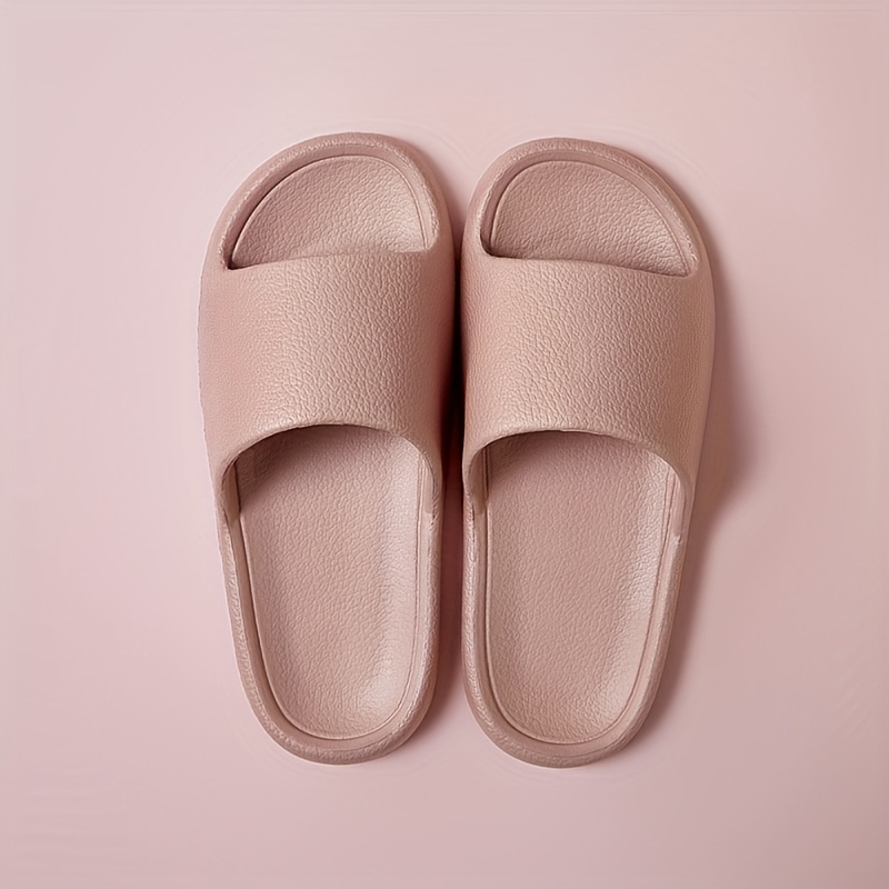 TEMU Fashionable And Eva Summer Slippers For Men And Women, Non-slip Casual Slippers With -like Texture - Perfect For Indoor/outdoor Use, Beach And