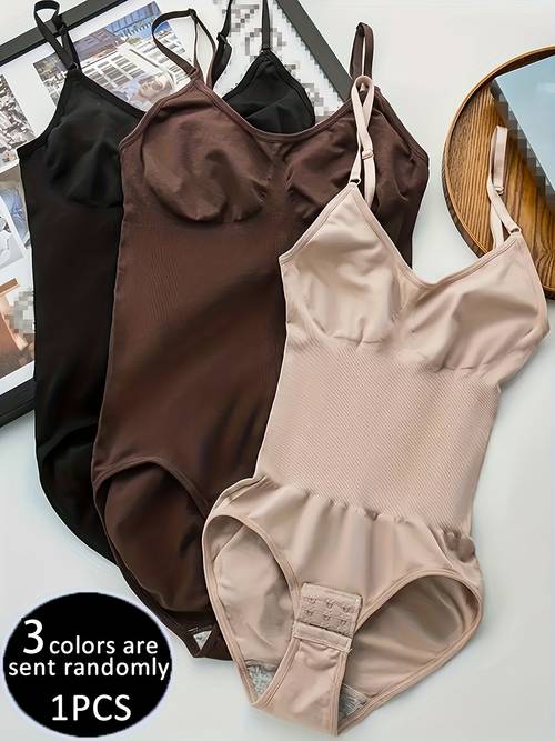 random 3 color seamless body shaper 1pc womens jumpsuit random color delivery daily shaping close fitting design tightly fabric tummy control lifting waist cinching the belly autumn and winter lingerie