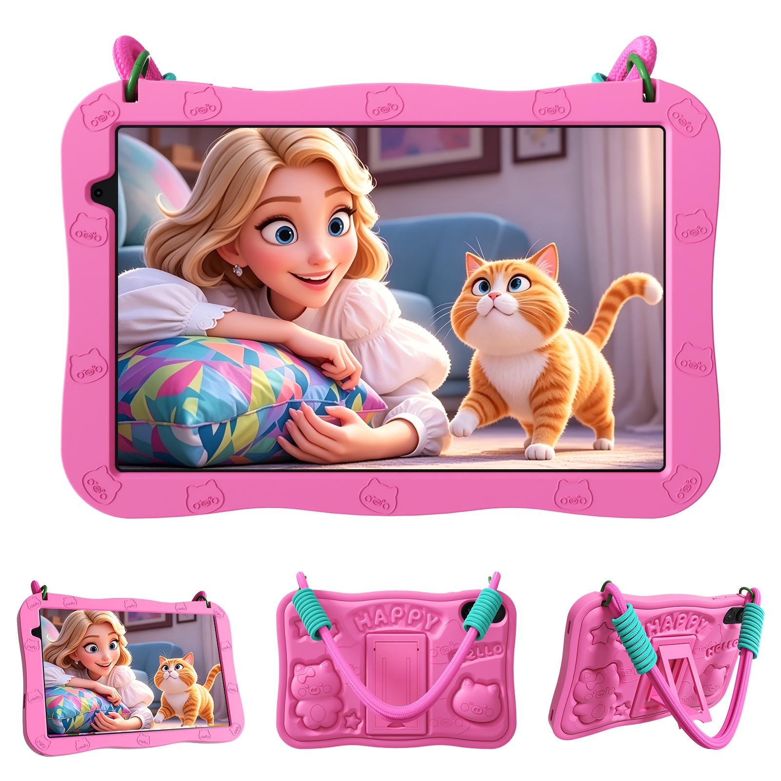 Image of 16, 10.1 Inch Kids Tablet, 8gb (3gb + 5gb Expandable) , 32gb Rom, A Protective Case. , Education App, Games, Pad, Children's Intellectual Education, Tablet, Tablet, Pad
