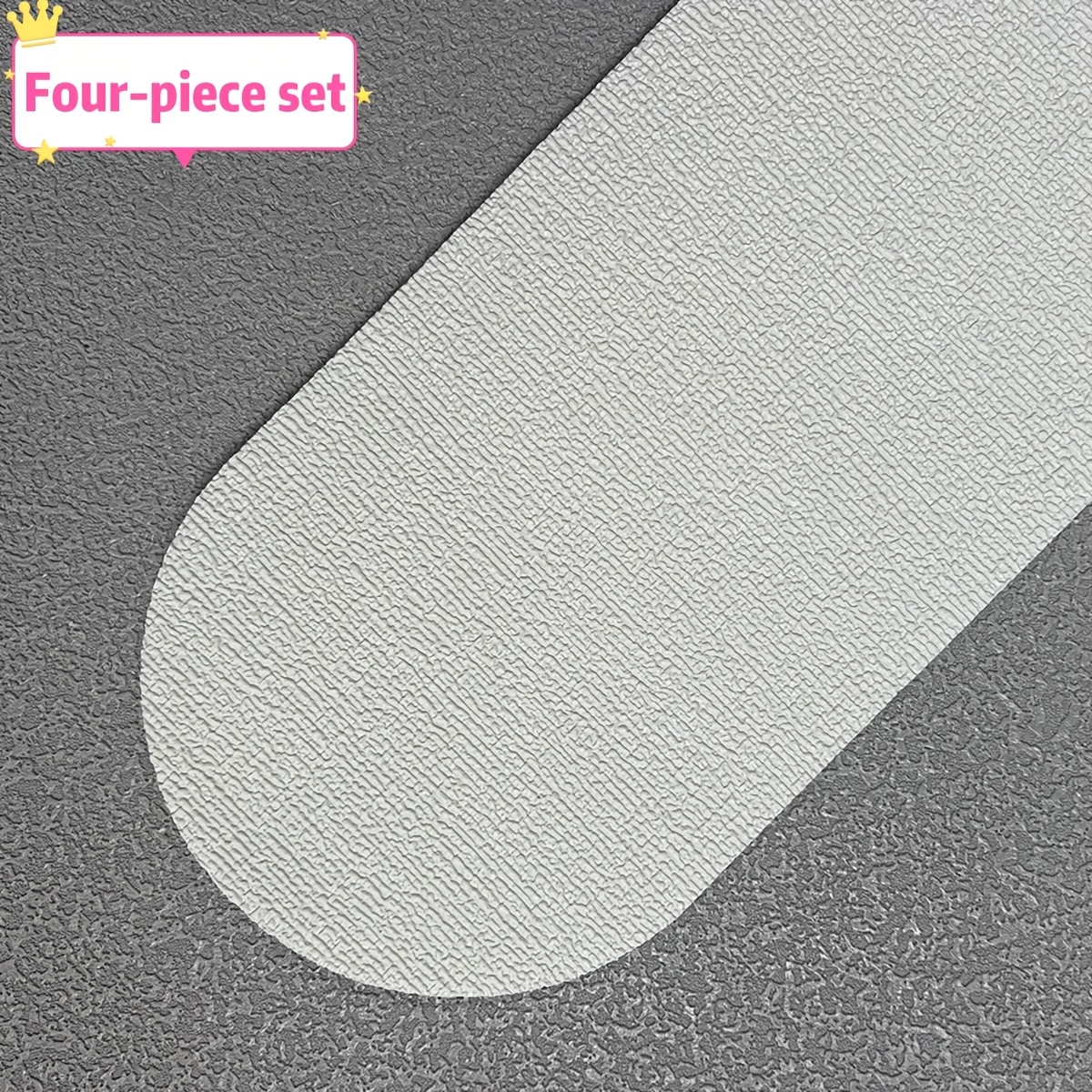 4pcs Set Self-adhesive Anti-collision Soft Padding 3d Wall Skirting Board Thickened Decorative Bed Railing Cover-up Wall Protection Sticker For Renovation