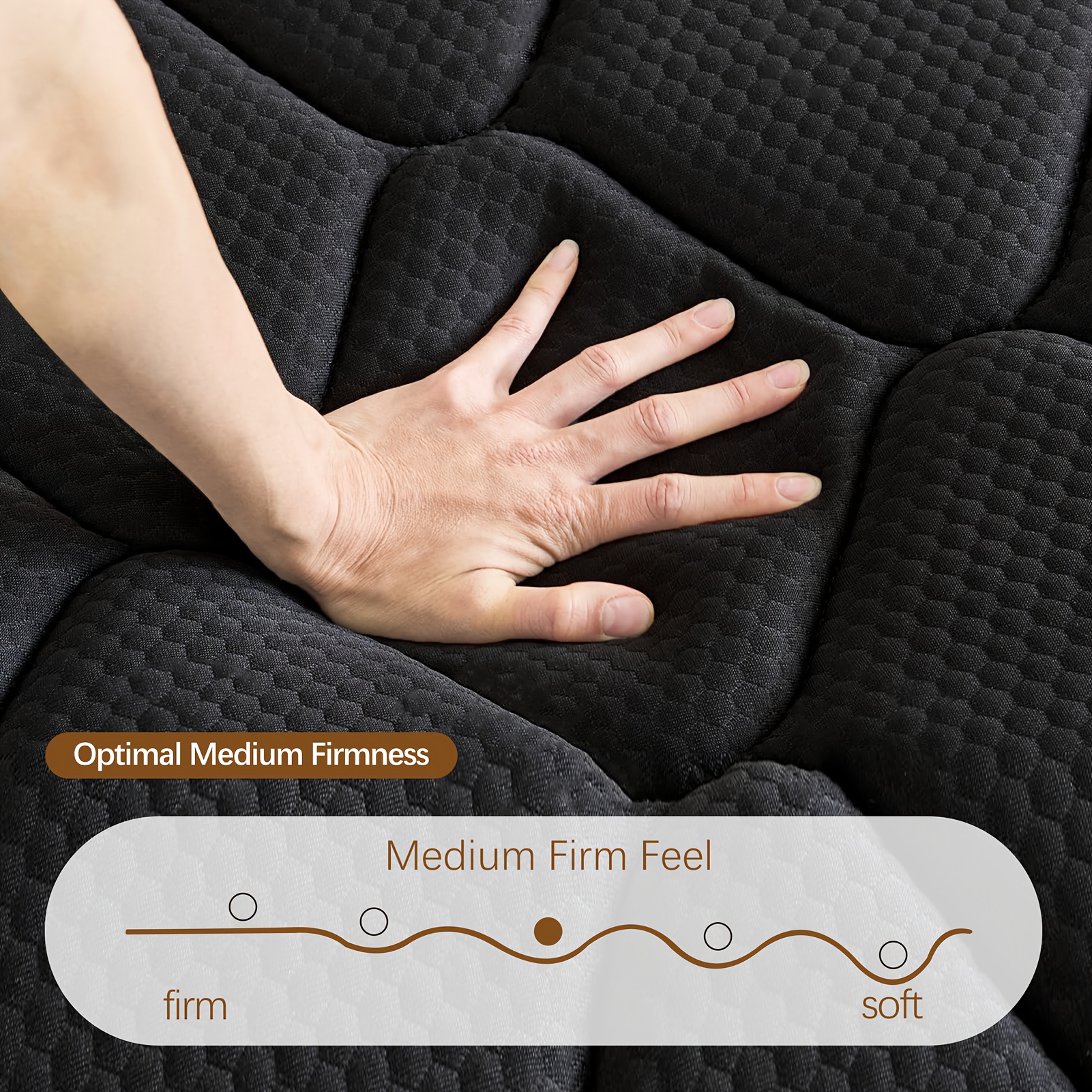10/12/14inch Cooling Memory Foam And Spring Hybrid Mattress, Suitable for Twin/double/queen/king Bed Sizes, Noise-free, Thick Mattress, Ideal for Use In Bedrooms And Guest Rooms. - Image 10