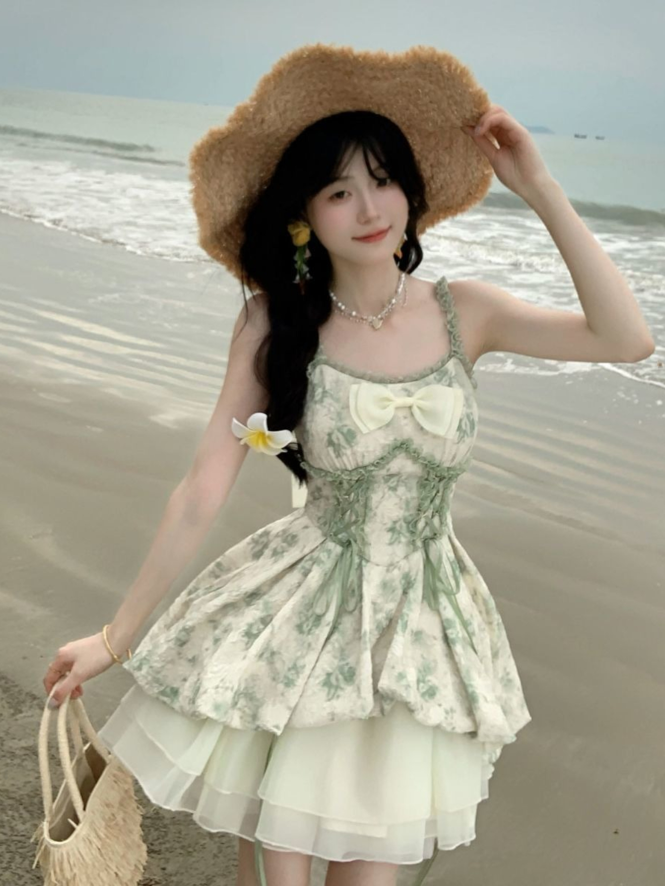 summer fairy dress Haven Butter Yellow Drop Waist Mix Media Dress – Coco & Coast