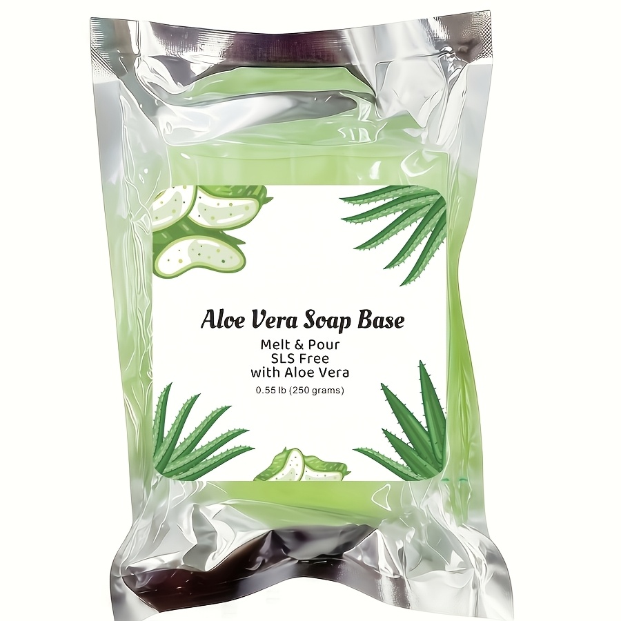Image of 250g Aloe Vera Soap Base, Soap Making Supplies With Soap Making, Melt And Pour Soap Base, Melt And Pour Soap, Sls/ Free