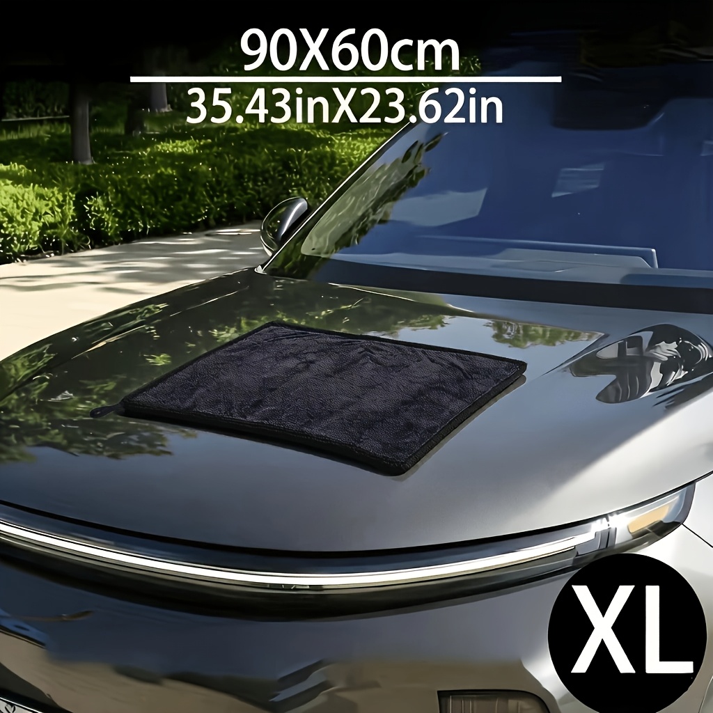 Upgraded Microfiber Towel For Car Washing And Drying, Made Of Thickened High- Fabric, 2 Models , 500gsm, Absorbent, , Leaves No After Cleaning, Suitable For Cars, Trucks, Suvs