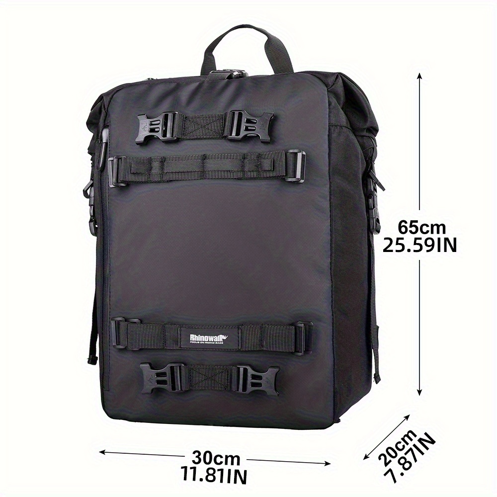 Rhinowalk Motociklistična Zadnja Sedežna Torba 10L/20L/30L Stranska Torba za Sedež, Večnamenska Torba 10L za Ramo/20L-30L Nahrbtnik