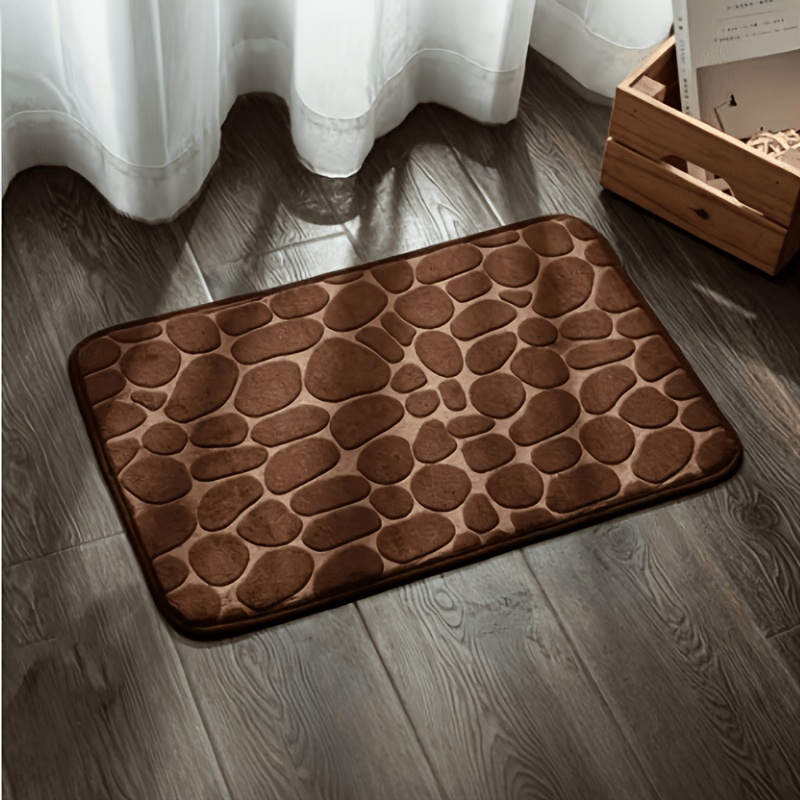 Coral Fleece Bath Mat - Non-slip, Quick-dry & Absorbent, Perfect For Shower & Bathtub