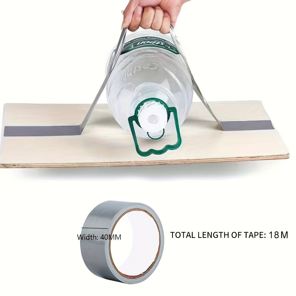 TEMU Cinta Adhesiva Ultra Fuerte, Cinta de Tela Súper Pegajosa para Alfombras en Plateado, Adecuada para Paredes, Plásticos, Vidrio, Madera, Piedras,