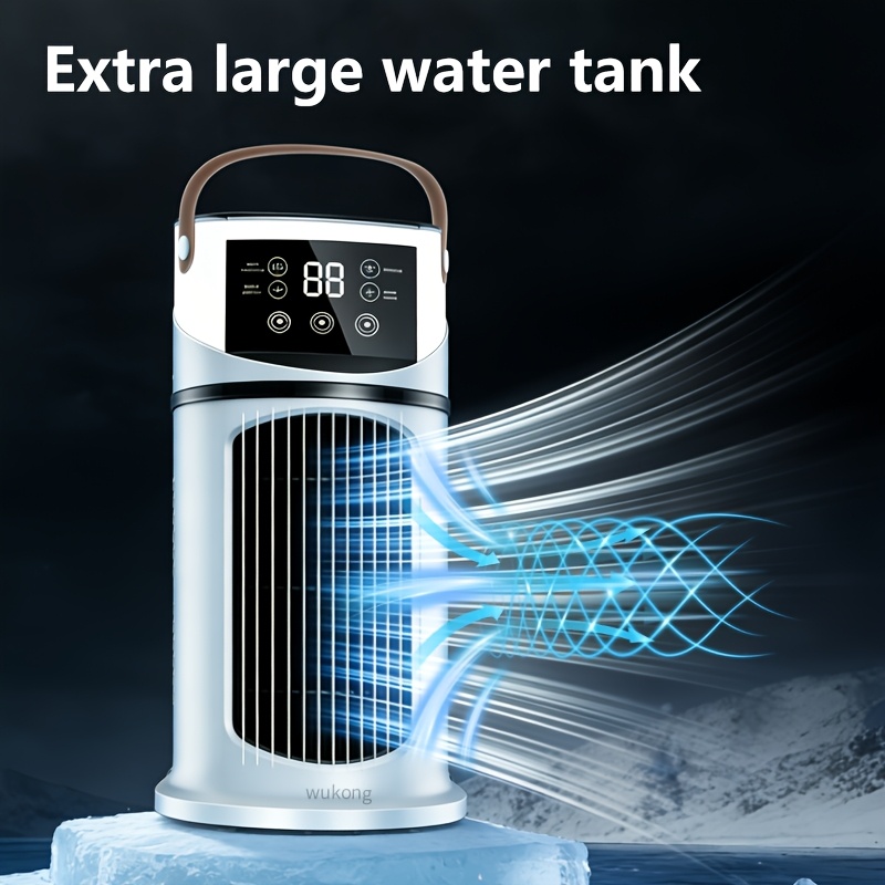 item picture portable air conditioner fan a versatile mini air conditioner fan for home and office use with   for bedrooms and home office     functions as a humidifier providing a   while preventing summer  