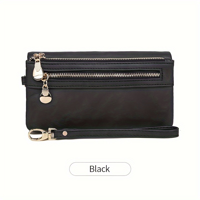 Image of Forever Miyin Vintage Design Bifold Women's Long Wallet With Wristlet, Large Capacity Zipper Wallet With Card Slots Id Window, Multi-pocket Handbag