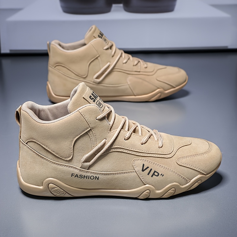 TEMU Baskets Mi-Montantes pour Homme - Chaussures Antidérapantes d'Extérieur pour Randonnée et Skate, Adaptées au Camping, à l'Alpinisme, au