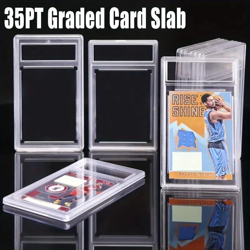 plastic trading card sleeves 1000 Hard Plastic, 3"X4" Baseball Card Protector, Premium Card Holder for Sports and Game Cards (500 Hard Sleeves + 500 Soft Sleeves) : Toys & Games This Pack Comes With 25 Sleeves premium trading card protector sleeves