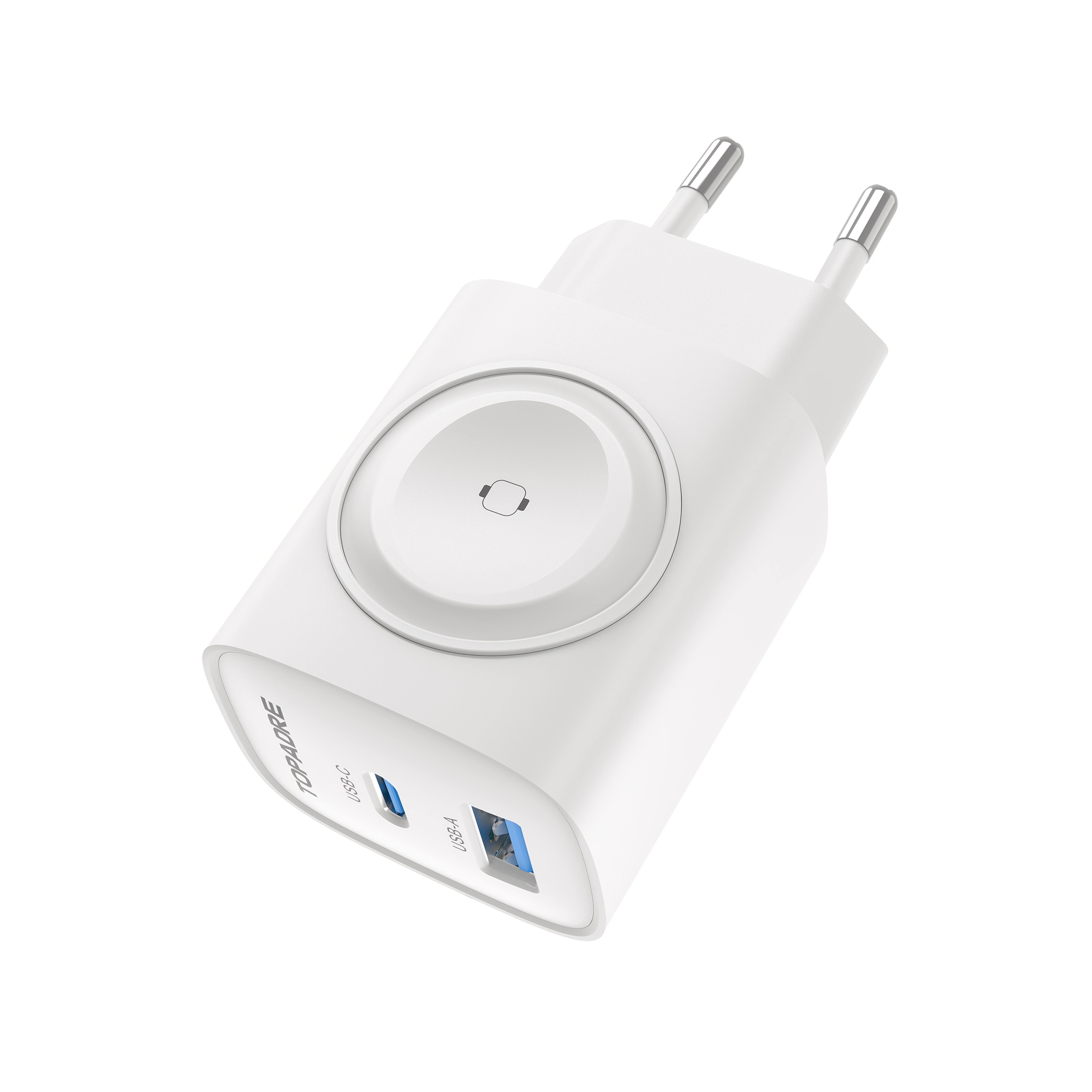 Image of For Watch Charger With 20w Fast Charging Block, 3in 1 Pd Usb C Wall Charger Block For Ultra10//9/8/7/6, For Iphone 17/16/15 Pro/ Pro Max, For Ipad Pro & More
