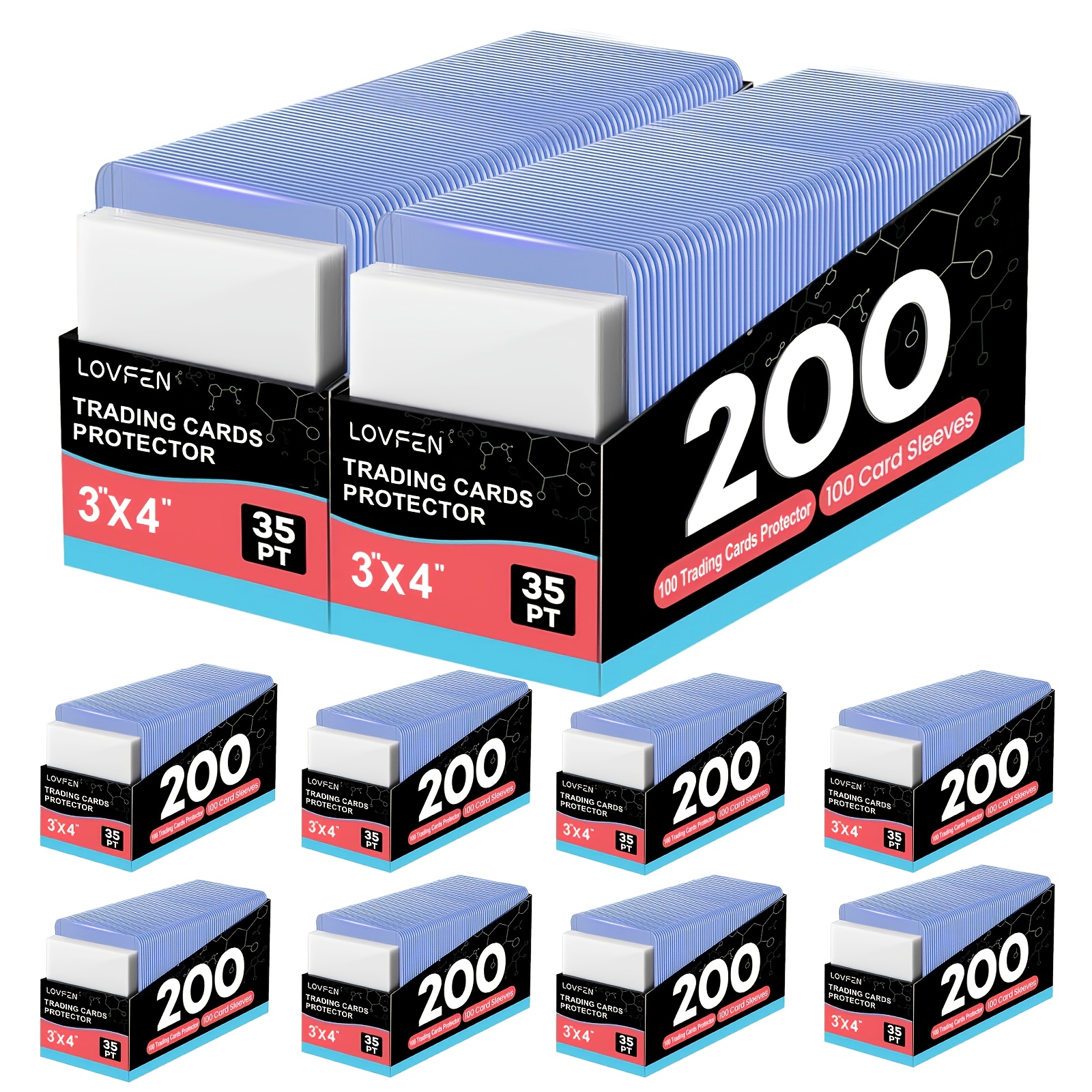 hard case card sleeves 1000 Counts Top Loaders for Trading Cards, Penny Soft Sleeves Baseball Card Sleeves Protectors Fit for Sports Cards, Football, Game Card : Toys & Games collect and protect your favorite cards which are suitable for standard size cards hard plastic card sleeves sold